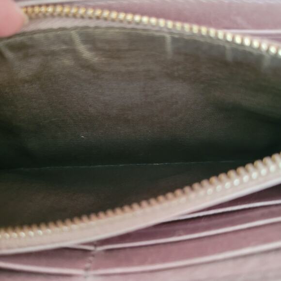 Miu Miu Wallet Matelasse Lilac Purple Large Card Holder Logo Leather Envelope - Picture 6 of 12